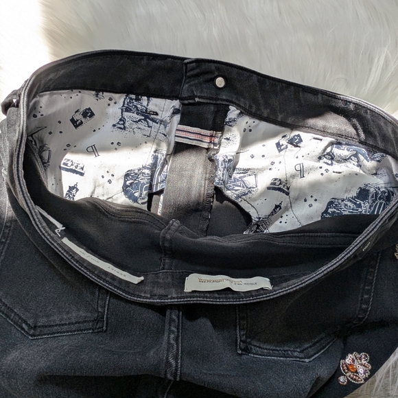 Anthropologie PILCRO sequin stretch high waist jeans - Picture 5 of 8